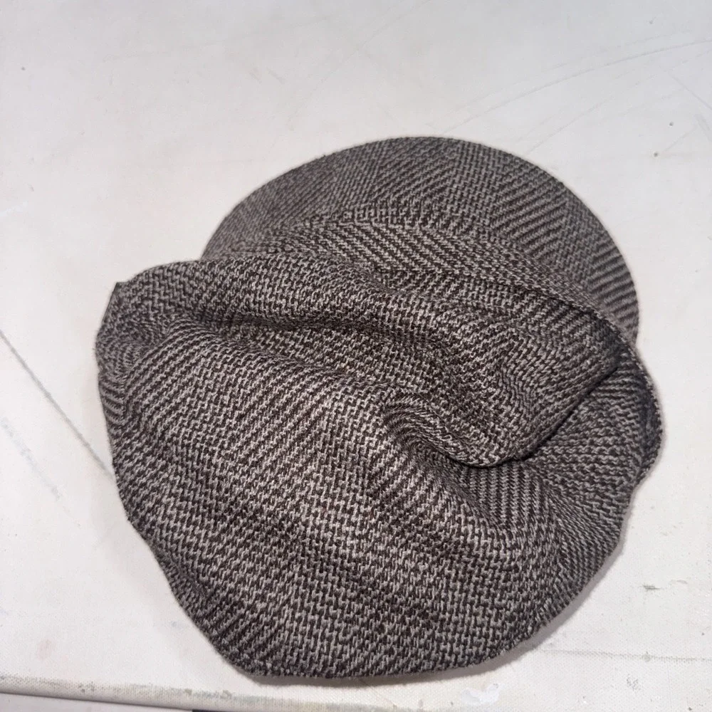 Vintage Y2K Old County Road Plaid Rhinestone Buckle Newsboy Cap Cottagecore Hat